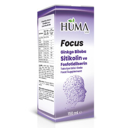 Focus: Ginkgo Biloba, Citicoline and Phosphatidylserine 150 ml - HumaLiva