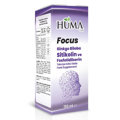 Focus: Ginkgo Giloba, Sitikolin ve Fosfotidilserin 150 ml - 1