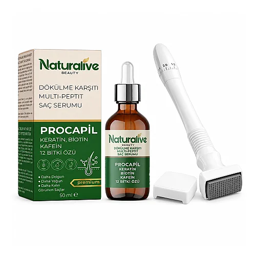 Kök Uyarıcı Set (Dermastamp + Multi-Peptit Saç Serumu) - naturalive beauty