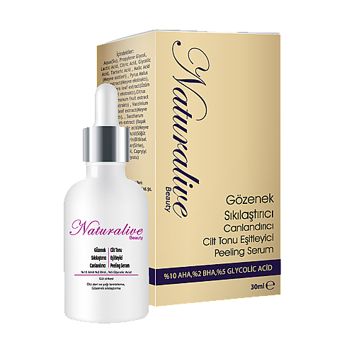 Pore Tightening Revitalizing Skin Tone Equalizing Peeling Serum 30 ml - NATURALIVE BEAUTY