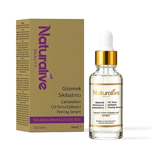 Pore Tightening Revitalizing Skin Tone Equalizing Peeling Serum 30 ml - NATURALIVE BEAUTY